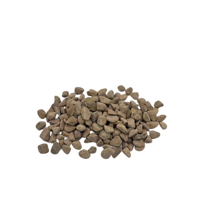 Natural Polished Stone Chips-Brown 10kg/Bag (.5-1.5cm)