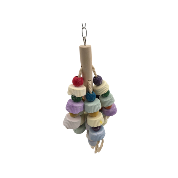 Birds Wood & Calcium Toy  12*10*32Cm