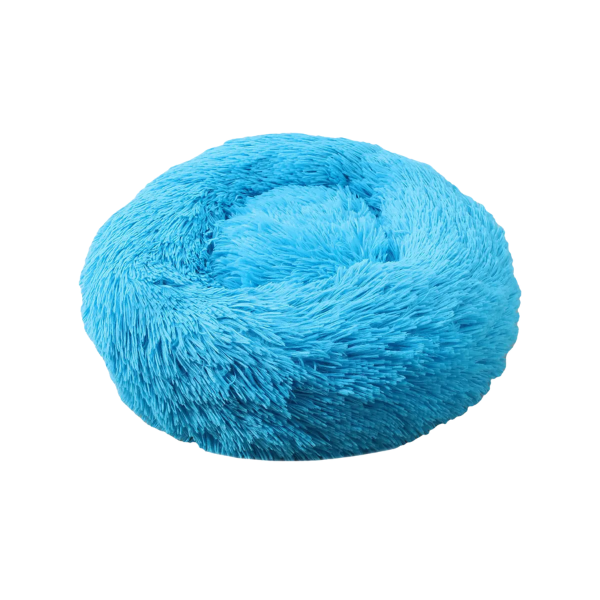 Saas Donut Pluffy Pet Bed LightBlue (M60CM L70CM XL80CM)
