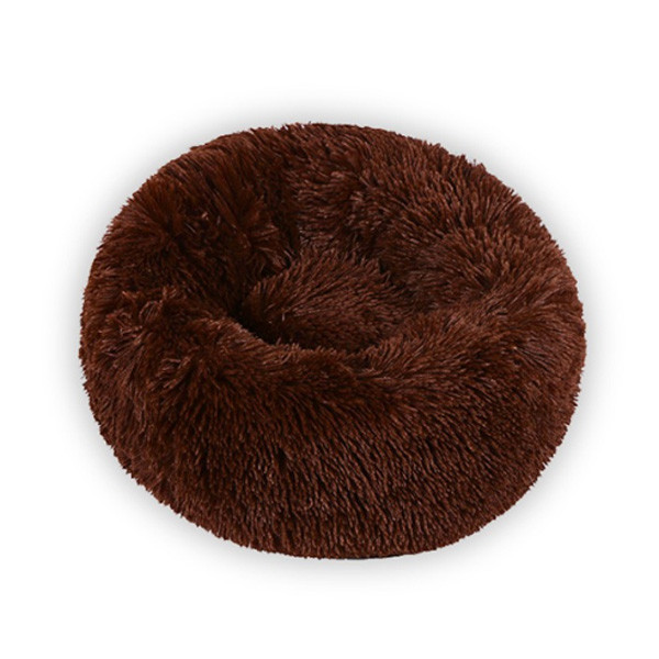 Saas Donut Pluffy Pet Bed Coffee (M60CM L70CM XL80CM)