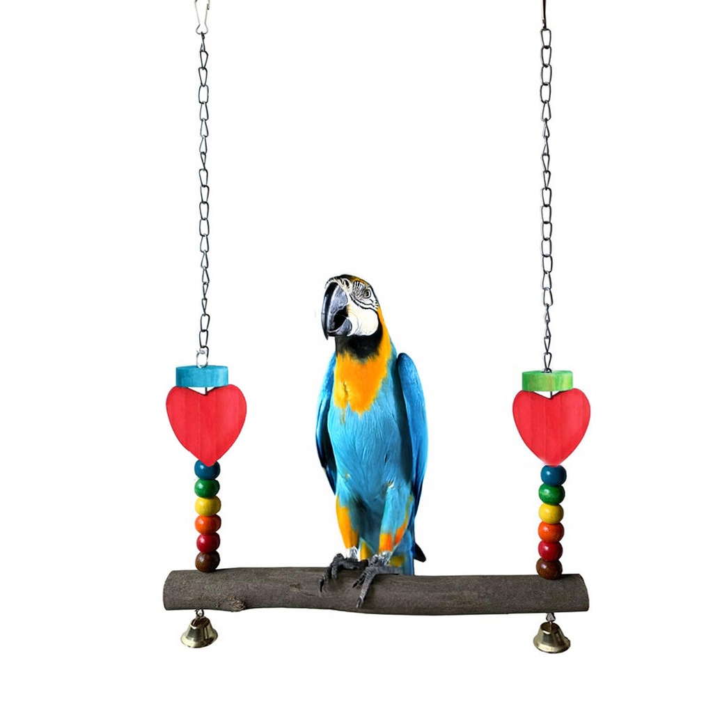 Saas Parrots Wooden Swing Toy 31x45cm