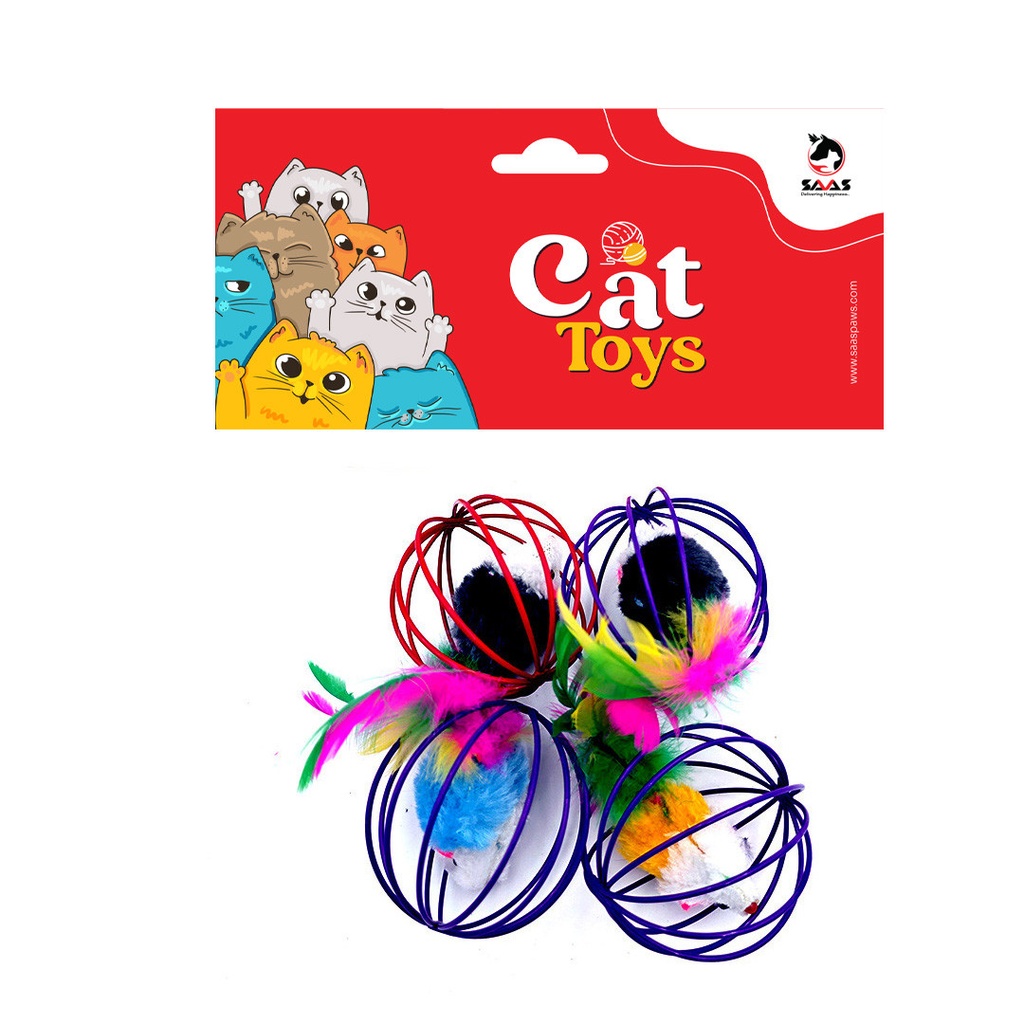 Saas Cat Mice Toy 4Pcs