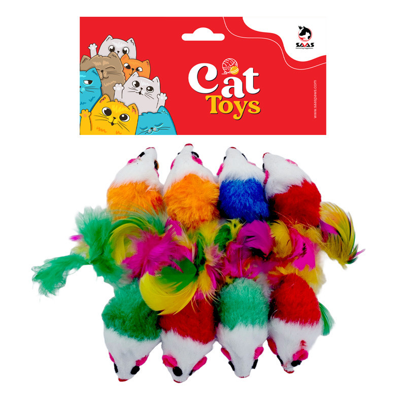 Saas Cat Mice Toy 8Pcs