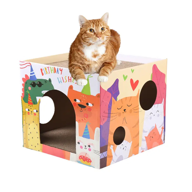 Saas Scratch Paper Cat  House 35*35Cm