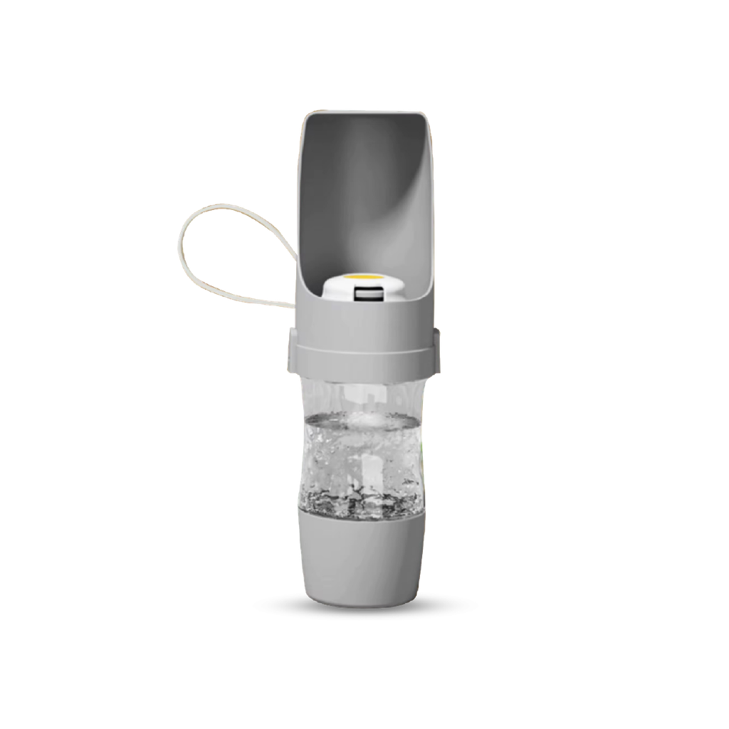 Saas Pet Outdoor 2-in-1 Water & Snack Bottle Gray (480+210 ML)
