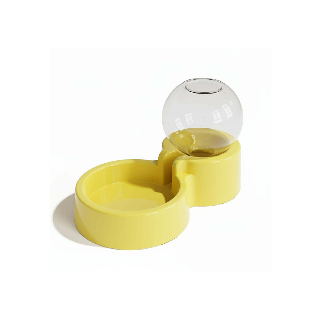 Saas Cat Water Feeder Yellow 23.5 X 12 X 15 CM