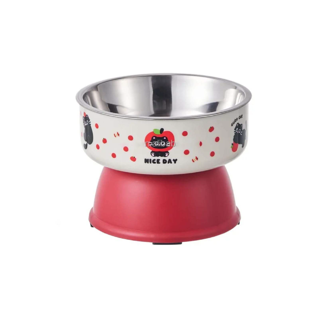 Saas Tall Steel Bowl Red 14 X 10.5 CM