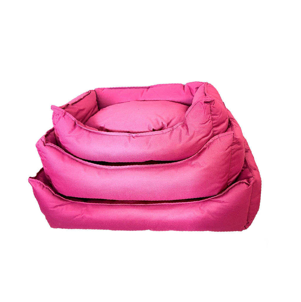 Saas Winter Pet Cushion 3 Piece Set Pink (S-52 X 39 X 14 CM, M-65 X 46 X 20 CM, L-75 X 54 X 20 CM)