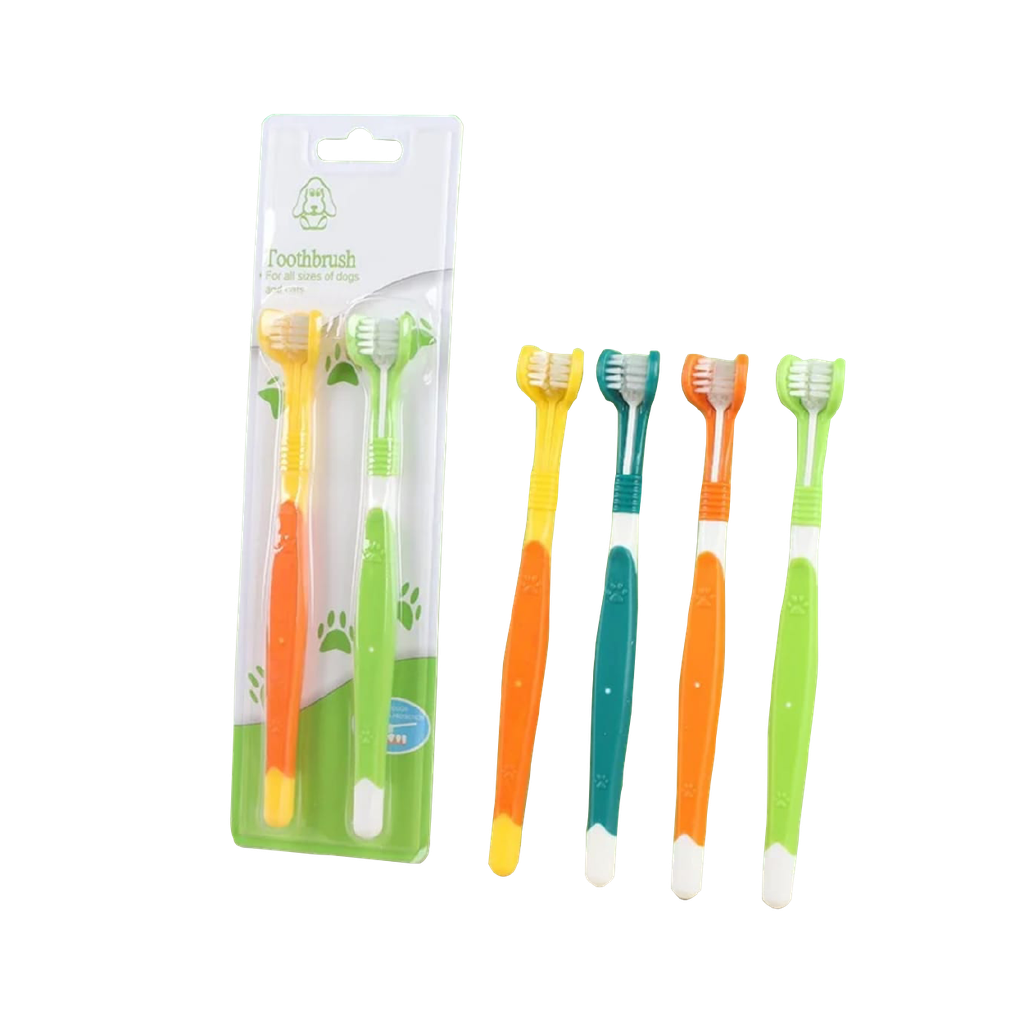 Dog and Cat Tooth Brush 3-Side