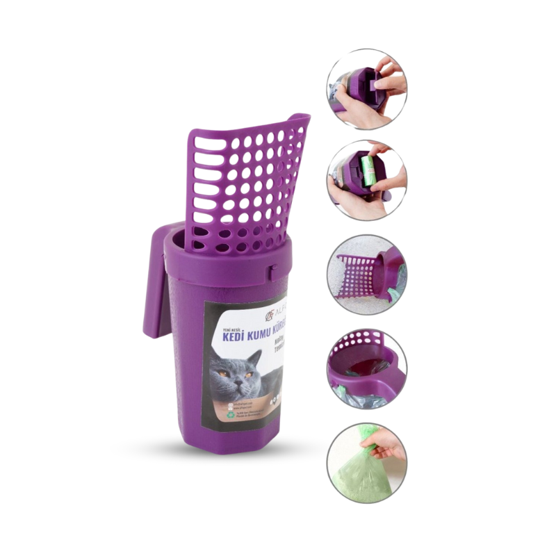 Scoop With Poo Bag Holder (24CM x 9CM)