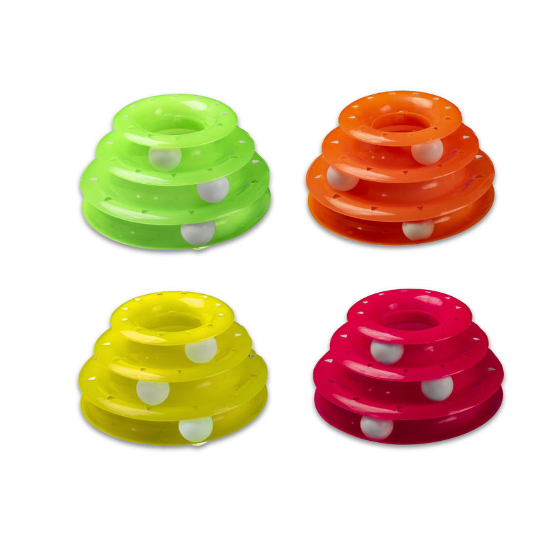 3 Floored Round Track Cat Toy  (25CM * 20CM)