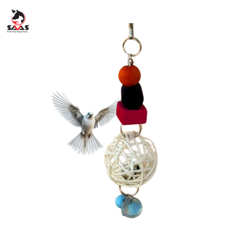 [SW01] Bird Toy Food Colored & Ball  23cm