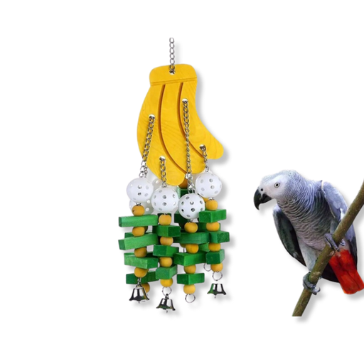 [SA2993] Saas Bird Toy (52*17) Wood & Pp 2993